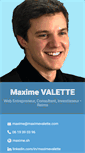 Mobile Screenshot of maximevalette.com